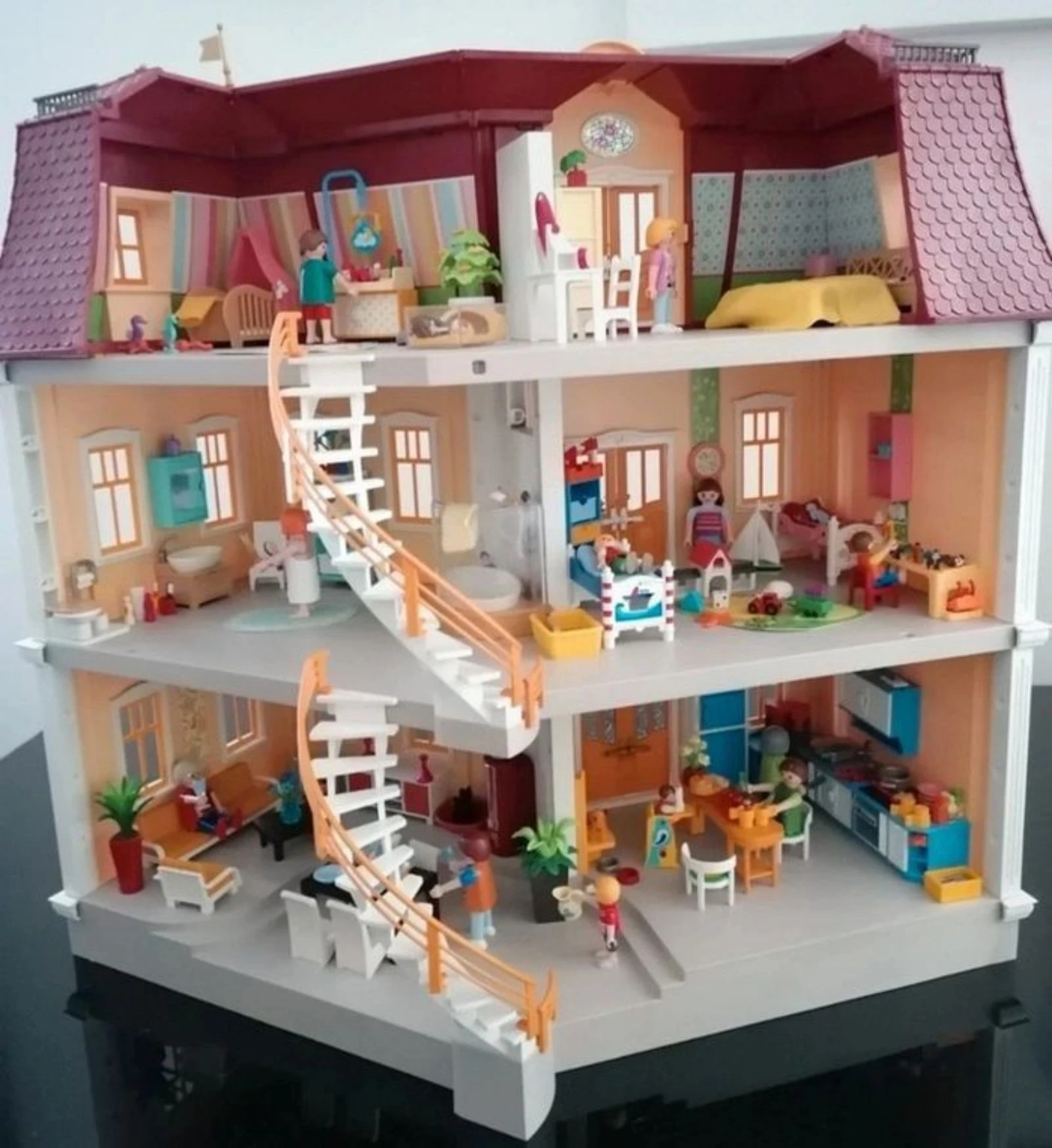 Casa de la ciudad completa Playmobil 5302 - la mamá y sus gemelos - La niña y su patineta ATENCIÓN NO SE ENVÍA – photo 4